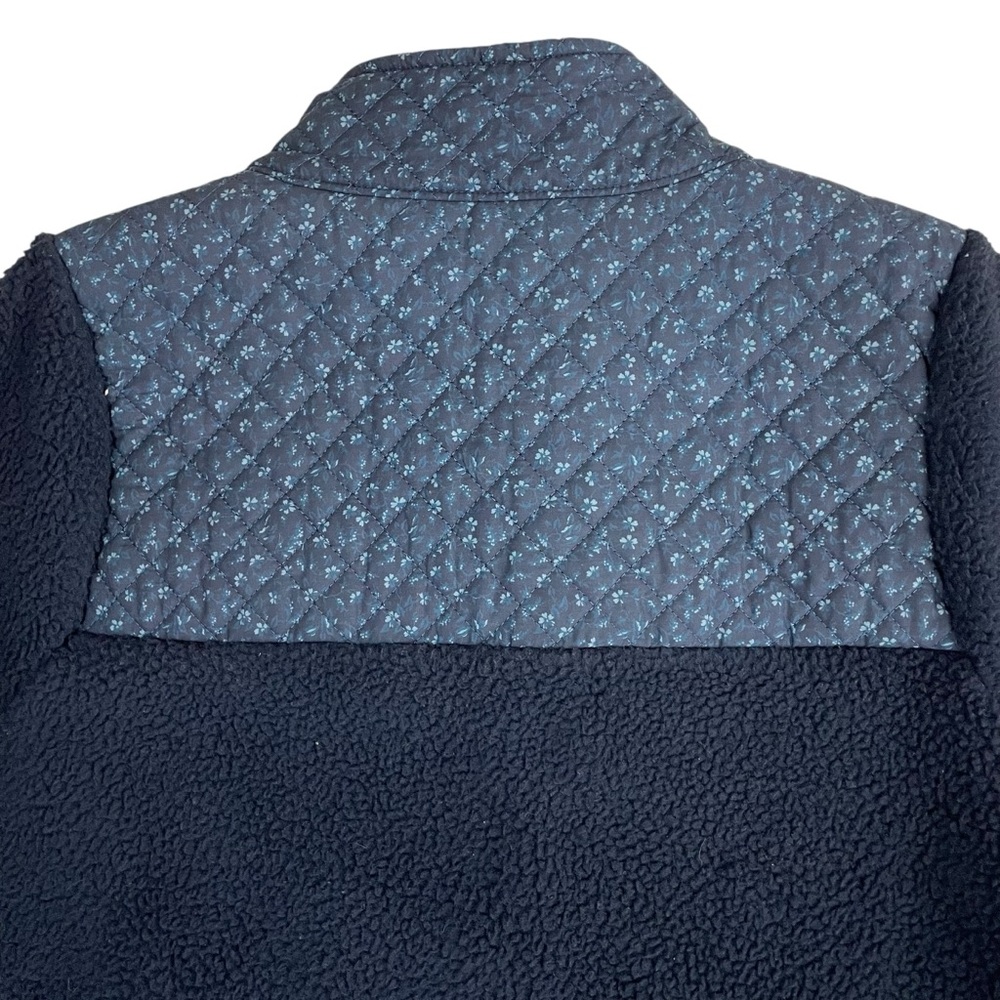 Madewell (Re)sourced Sherpa Quilted Zip-Front Jacket Deep Indigo Medium - Picture 13 of 16